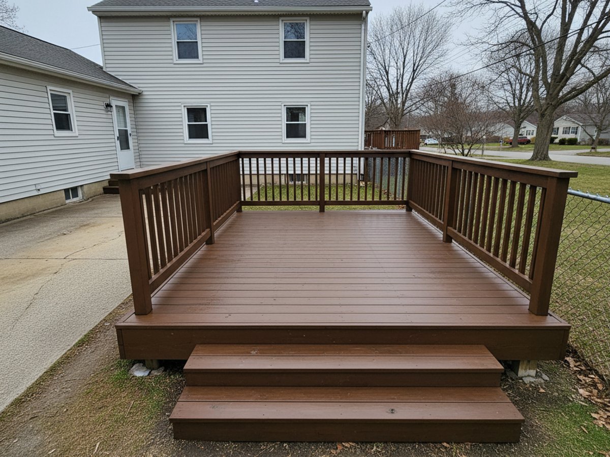 Composite Decking Installation completed by Ace Deck Solutions in Brooklyn, NY